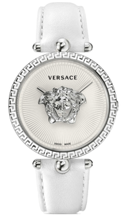 Shop Authentic Versace Palazzo Empire White Dial White Leather Strap Watch for Women - VCO010017 - Luxxuri