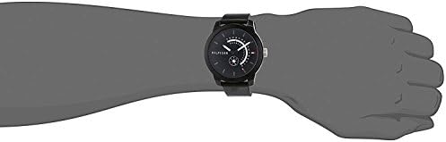  Shop Authentic Tommy Hilfiger Denim Quartz Black Dial Black Leather Strap Watch for Men - 1791479 - Luxxuri