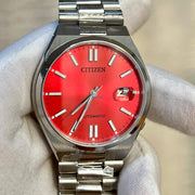  Shop Authentic Citizen x Pantone Automatic Blazing Red Dial Silver Steel Strap Watch For Men - NJ0158-89W - Luxxuri