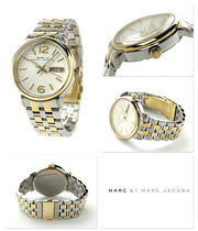  Shop Authentic Marc Jacobs Fergus White Dial Two Tone Steel Strap Watch for Men - MBM5079 - Luxxuri