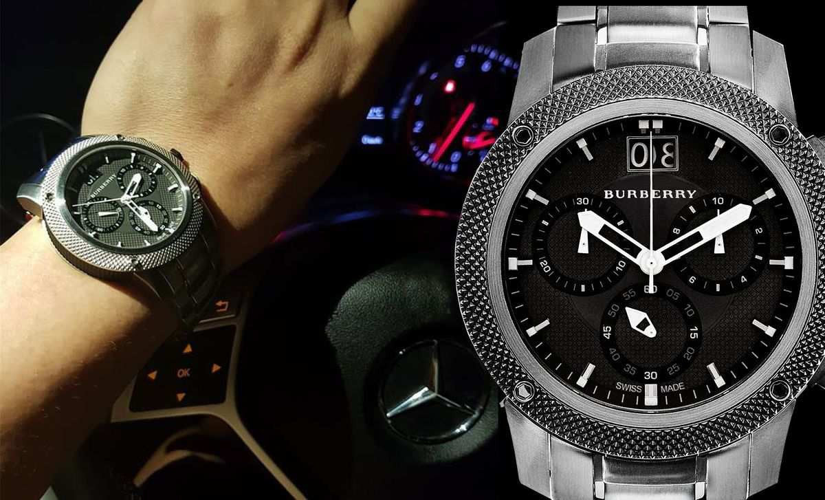  Shop Authentic Burberry Endurance Chronograph Quartz Black Dial Black Steel Strap Watch For Men - BU9801 - Luxxuri