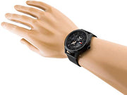  Shop Authentic Tommy Hilfiger Spencer Skeleton Black Dial Black Mesh Bracelet Watch for Men - 1791644 - Luxxuri