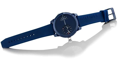  Shop Authentic Tommy Hilfiger Denim Blue Dial Blue Rubber Strap Watch for Men - 1791556 - Luxxuri