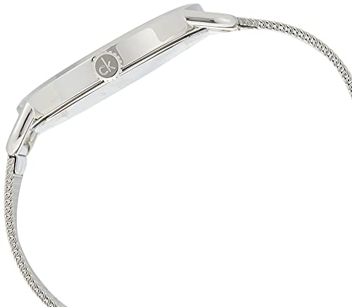  Shop Authentic Calvin Klein Even Black Dial Silver Mesh Bracelet Watch for Women - K7B21121 - Luxxuri