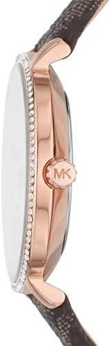  Shop Authentic Michael Kors Pyper Quartz Silver Dial Brown Leather Strap Watch for Women - MK1036 - Luxxuri