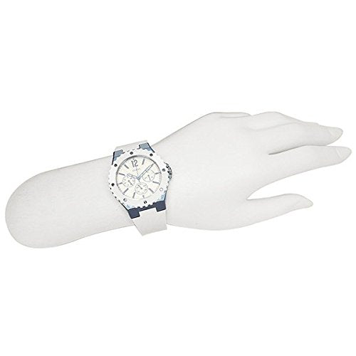  Shop Authentic Guess Overdrive Chronograph White Dial White Rubber Strap Watch for Women - W0149L6 - Luxxuri