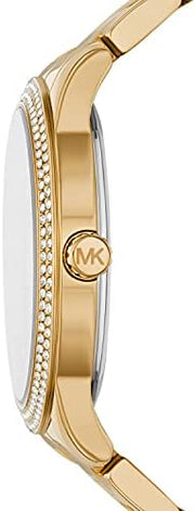  Shop Authentic Michael Kors Tibby Three Hand Gold Dial Gold Steel Strap Watch For Women - MK6879 - Luxxuri