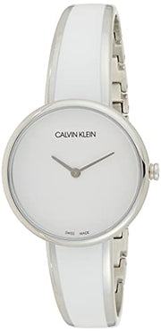  Shop Authentic Calvin Klein Seduce White Dial Two Tone Steel Strap Watch for Women - K4E2N116 - Luxxuri