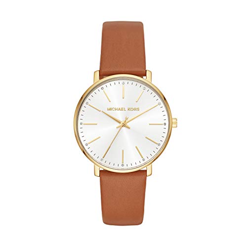  Shop Authentic Michael Kors Pyper Quartz Silver Dial Brown Leather Watch For Women - MK2740 - Luxxuri