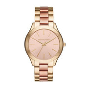  Shop Authentic Michael Kors Slim Runway Pink Dial Two Tone Steel Strap Watch for Women - MK3493 - Luxxuri