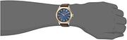  Shop Authentic Armani Exchange Nico Quartz Blue Dial Brown Leather Strap Watch For Men - AX2334 - Luxxuri