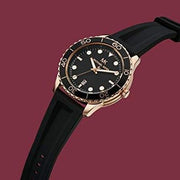  Shop Authentic Michael Kors Runway Quartz Black Dial Black Silicone Strap Watch For Women - MK6852 - Luxxuri