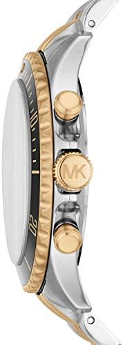 Shop Authentic Michael Kors Bayville Chronograph Black Dial Two Tone Steel Strap Watch For Women - MK8872 - Luxxuri