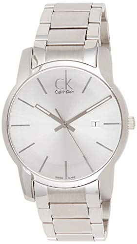  Shop Authentic Calvin Klein City Silver Dial Silver Steel Strap Watch for Men - K2G2G146 - Luxxuri