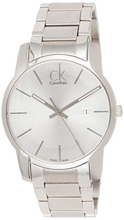  Shop Authentic Calvin Klein City Silver Dial Silver Steel Strap Watch for Men - K2G2G146 - Luxxuri