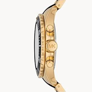  Shop Authentic Michael Kors Everest Chronograph Black Dial Two Tone Steel Strap Watch For Men - MK8979 - Luxxuri