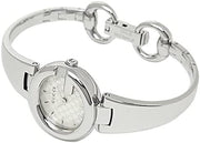  Shop Authentic Gucci Guccissima Quartz Silver Dial Silver Steel Strap Watch For Women - YA134511 - Luxxuri