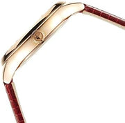 Shop Authentic Swarovski Lovely Crystals Analog White Dial Red Leather Strap Watch for Women - 5297584 - Luxxuri