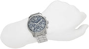  Shop Authentic Guess Horizon Chronograph Quartz Blue Dial Silver Steel Strap Watch for Men - W0379G3 - Luxxuri