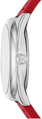  Shop Authentic Michael Kors Janelle Three Hand Red Dial Red Rubber Strap Watch For Women - MK7144 - Luxxuri