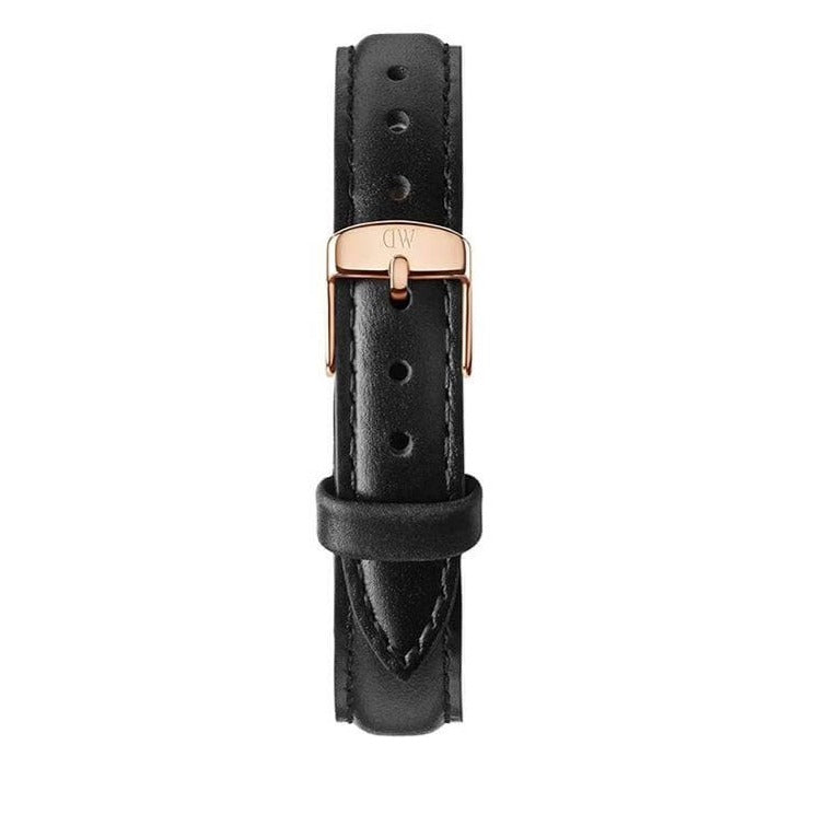  Shop Authentic Daniel Wellington Classy Sheffield White Dial Black Leather Strap Watch For Women - DW00100060 - Luxxuri