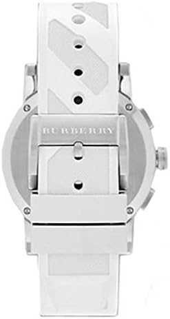  Shop Authentic Burberry The City Chronograph Silver Dial White Rubber Strap Watch for Men - BU9810 - Luxxuri