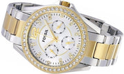  Shop Authentic Fossil Riley White Dial Two Tone Steel Strap Watch for Women - ES3204 - Luxxuri