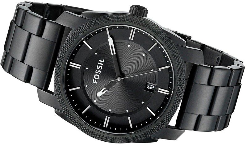  Shop Authentic Fossil Machine Black Dial Black Steel Strap Watch for Men - FS4775 - Luxxuri