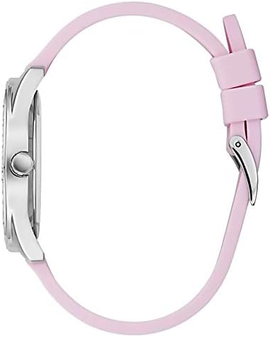  Shop Authentic Guess G-Twist Diamonds Silver Dial Pink Rubber Strap Watch for Women - W1240L1 - Luxxuri