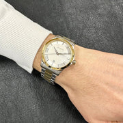  Shop Authentic Gucci G Timeless Quartz Silver Dial Two Tone Steel Strap Watch For Men - YA126450 - Luxxuri