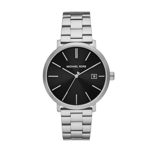  Shop Authentic Michael Kors Blake Quartz Black Dial Silver Steel Strap Watch for Men - MK9133 - Luxxuri