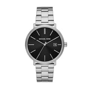  Shop Authentic Michael Kors Blake Quartz Black Dial Silver Steel Strap Watch for Men - MK9133 - Luxxuri