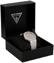  Shop Authentic Guess Overdrive Analog White Dial White Rubber Strap Watch for Women - W10614L2 - Luxxuri