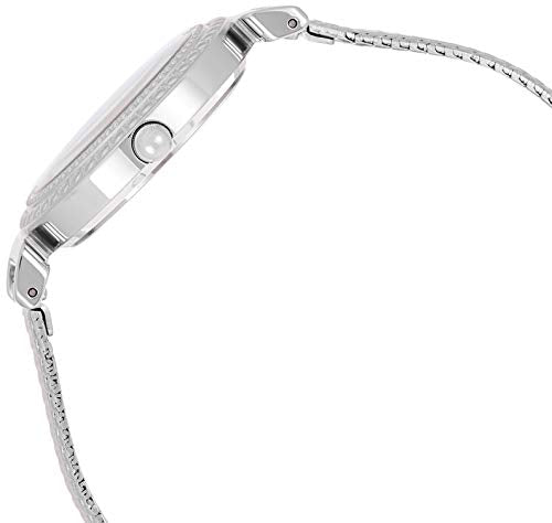  Shop Authentic Guess Quartz Silver Dial Silver Mesh Bracelet Watch For Women - W1152L1 - Luxxuri
