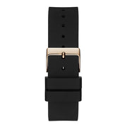  Shop Authentic Guess Venus Diamonds Black Dial Black Rubber Strap Watch for Women - GW0118L2 - Luxxuri