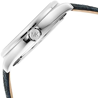  Shop Authentic Michael Kors Benning Three Hand Silver Dial Blue Leather Strap Watch For Men - MK8930 - Luxxuri