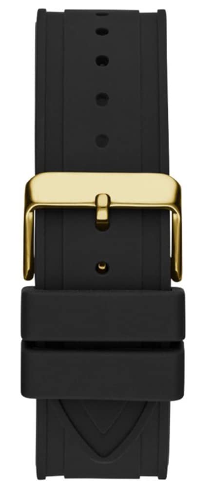  Shop Authentic Guess Clarity Gold Dial Black Silicone Strap Watch for Women - GW0109L1 - Luxxuri