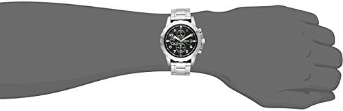  Shop Authentic Fossil Dean Chronograph Black Dial Silver Steel Strap Watch for Men - FS4542 - Luxxuri