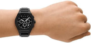  Shop Authentic Armani Exchange Drexler Chronograph Black Dial Black Steel Strap Watch For Men - AX2639 - Luxxuri