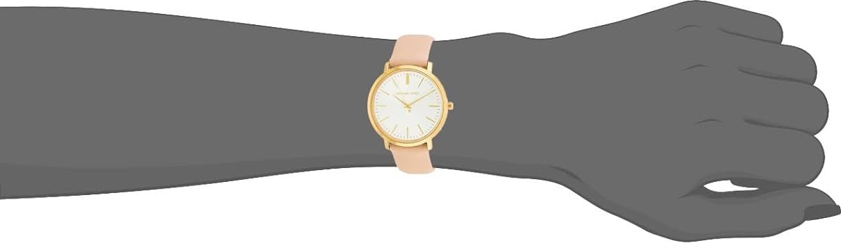  Shop Authentic Michael Kors Jaryn Quartz Gold Dial Pink Leather Strap Watch For Women - MK2471 - Luxxuri