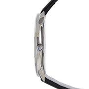  Shop Authentic Calvin Klein Minimal Silver Dial Black Leather Strap Watch for Men - K3M221CY - Luxxuri