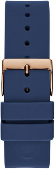  Shop Authentic Guess Cubed Analog Rose Gold Dial Blue Leather Strap Watch For Women - GW0665L2 - Luxxuri