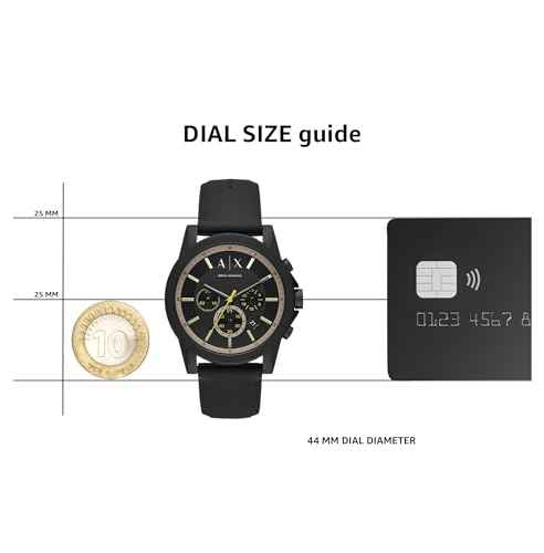  Shop Authentic Armani Exchange Outerbanks Chronograph Black Dial Black Silicone Strap Watch For Men - AX1343 - Luxxuri