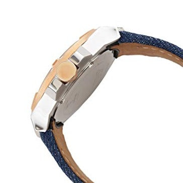  Shop Authentic Guess Rigor Analog Blue Dial Blue Denim Strap Watch For Men - W0040G6 - Luxxuri