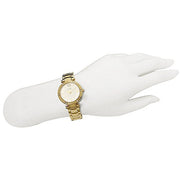  Shop Authentic Guess Park Ave South Analog White Dial Gold Steel Strap Watch For Women - W0767L2 - Luxxuri