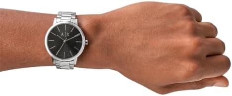  Shop Authentic Armani Exchange Cayde Analog Black Dial Silver Steel Strap Watch For Men - AX2700 - Luxxuri