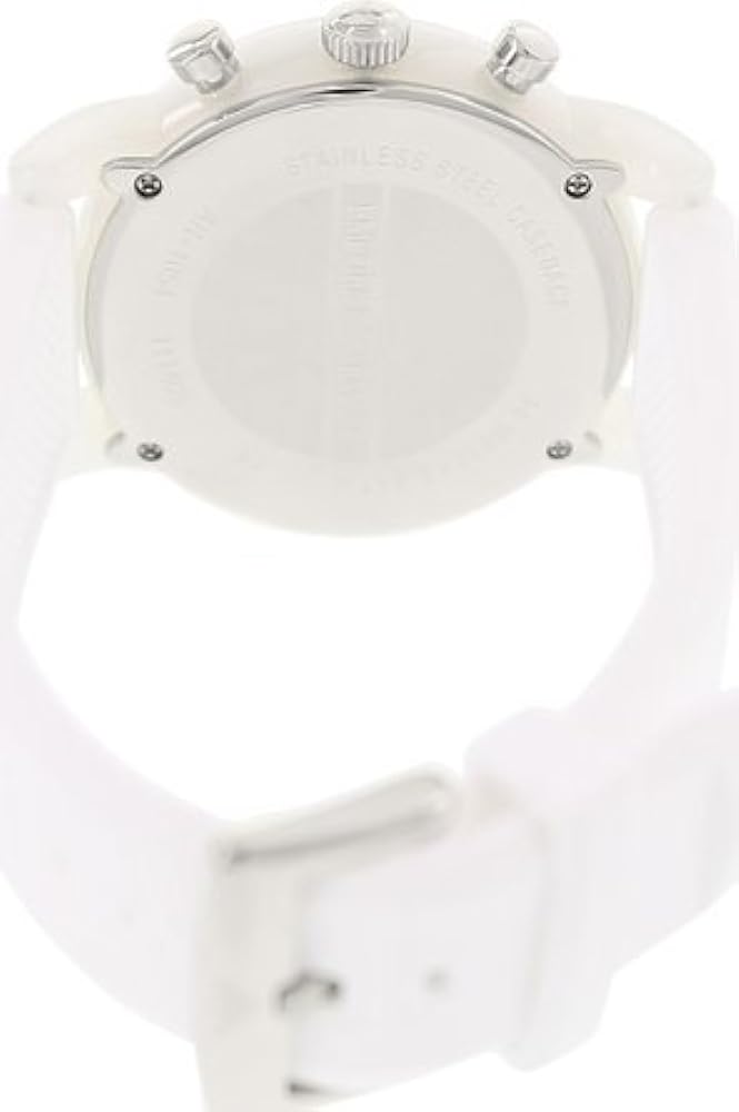  Shop Authentic Emporio Armani Classic Chronograph White Dial White Rubber Strap Watch For Men - AR1054 - Luxxuri