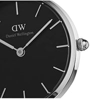  Shop Authentic Daniel Wellington Petite Cornwall Black Dial Black Nylon Strap Watch For Women - DW00100248 - Luxxuri