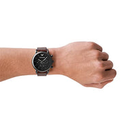  Shop Authentic Emporio Armani Classic Chronograph Black Dial Brown Leather Strap Watch For Men - AR1919 - Luxxuri