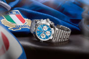  Shop Authentic Breitling Chronomat B01 42 Six Nations France Blue Dial Silver Steel Strap Watch for Men - AB0134A81C1A1 - Luxxuri